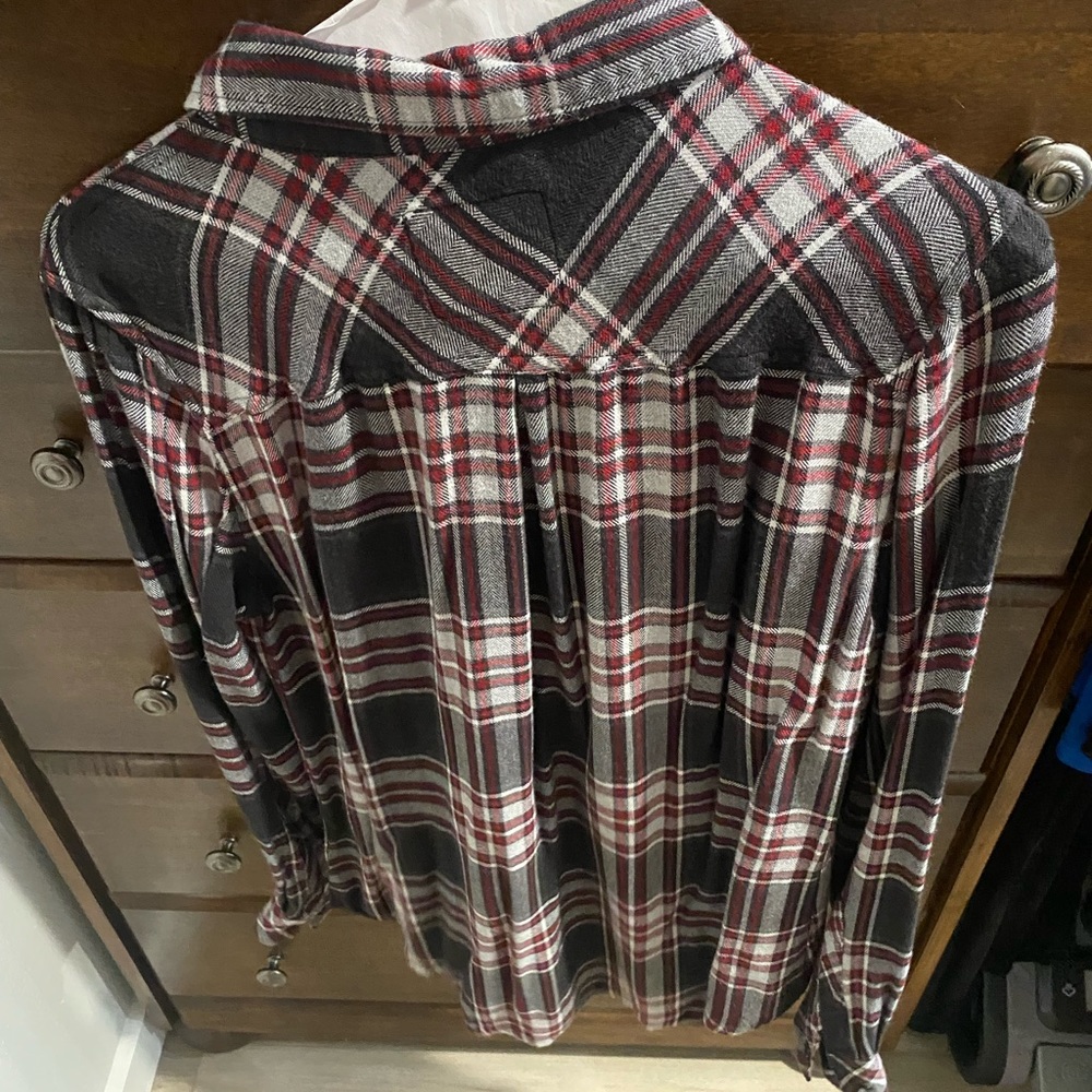 Rails Plaid Button Down In Small. Black And Maroo… - image 2